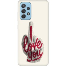 Adasena Samsung Galaxy A73 Kılıf Desenli Baskılı Tpu Rubber Kapak Love You