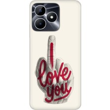 Adasena Realme Note 50 4g Kılıf Desenli Baskılı Tpu Rubber Kapak Love You