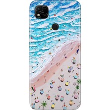 Xiaomi Redmi 10A Kılıf Desenli Baskılı Tpu Rubber Kapak Sahil