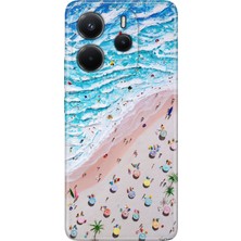 Adasena Xiaomi Redmi Note 14 4g Kılıf Desenli Baskılı Tpu Rubber Kapak Sahil