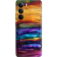 Adasena Realme C75 Kılıf Desenli Baskılı Tpu Rubber Kapak Sulu Boya
