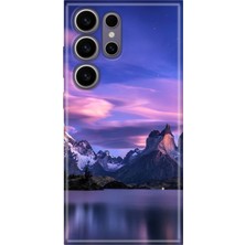 Adasena Samsung Galaxy S24 Ultra Kılıf Desenli Baskılı Tpu Rubber Kapak Kuzey