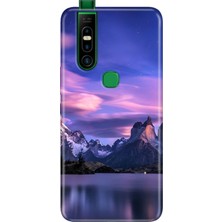 Adasena Infinix S5 Pro Kılıf Desenli Baskılı Tpu Rubber Kapak Kuzey
