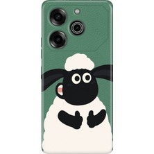 Adasena Tecno Pova 6 Pro Kılıf Desenli Baskılı Tpu Rubber Kapak Kuzucuk