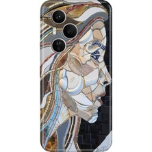 Adasena Honor 400 Pro Kılıf Desenli Baskılı Tpu Rubber Kapak Mozaic Kadın