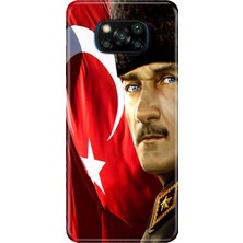 Adasena Xiaomi Poco X3 Nfc - Pro Kılıf Desenli Baskılı Tpu Rubber Kapak Mustafa Kemal