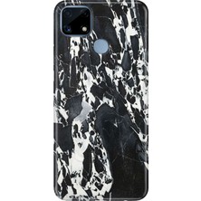 Adasena Realme C25 Kılıf Desenli Baskılı Tpu Rubber Kapak Sky Mermer