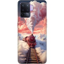 Adasena Oppo Reno 5 Lite Kılıf Desenli Baskılı Tpu Rubber Kapak Tren