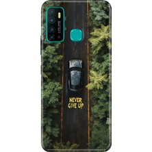 Adasena Infinix Hot 9 Kılıf Desenli Baskılı Tpu Rubber Kapak Nevergive UP555