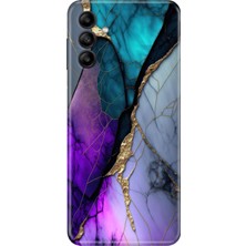 Senada Samsung Galaxy A05S Kılıf Desenli Baskılı Tpu Rubber Kapak Altın Tozu