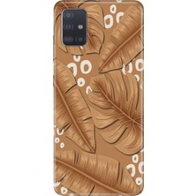 Adasena Samsung Galaxy A71 Kılıf Desenli Baskılı Tpu Rubber Kapak Olivegarden