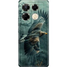 Infinix Note 40 Pro 5g Kılıf Desenli Baskılı Tpu Rubber Kapak Ürküten Kartal