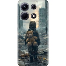 Adasena Infinix Note 30 Pro Kılıf Desenli Baskılı Tpu Rubber Kapak Savaşa Hayır