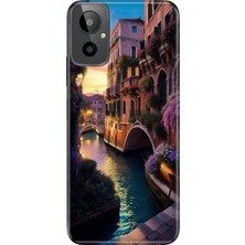 Adasena General Mobile Gm 23-Se Kılıf Desenli Baskılı Tpu Rubber Kapak Venedik