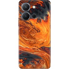 Adasena Vivo Y36 Kılıf Desenli Baskılı Tpu Rubber Kapak Lav