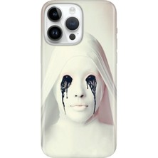 iPhone 14 Pro Max Kılıf Desenli Baskılı Tpu Rubber Kapak Rahibe