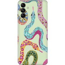 Adasena Samsung Galaxy S24 Fe Kılıf Desenli Baskılı Tpu Rubber Kapak Snakes