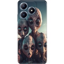 Adasena Realme C63 Kılıf Desenli Baskılı Tpu Rubber Kapak Ufo