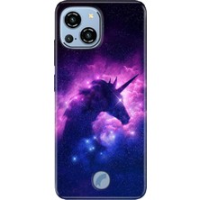 Adasena Reeder S23 Pro Max Kılıf Desenli Baskılı Tpu Rubber Kapak Unicorn Cloud