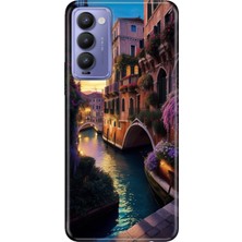 Adasena Tecno Camon 18 Kılıf Desenli Baskılı Tpu Rubber Kapak Venedik