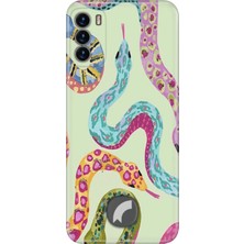 Reeder S19 Max Pro S Kılıf Desenli Baskılı Tpu Rubber Kapak Snakes