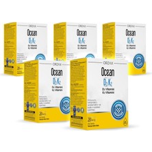 Orzax Ocean Vitamin D3 K2 Damla 20 ml 5  Adet