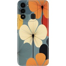Adasena Tecno Spark 8c Kılıf Desenli Baskılı Tpu Rubber Kapak Vegas Garden
