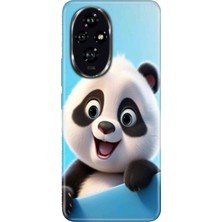 Adasena Honor 200 Kılıf Desenli Baskılı Tpu Rubber Kapak Panda