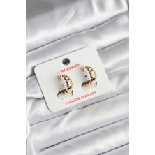 Callerrons Accessories 14K Gold Renk Kaplama cm Kadın Küpe - EBJ251201W38668