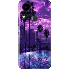 Adasena Infinix Hot 11S Kılıf Desenli Baskılı Tpu Rubber Kapak Landscape