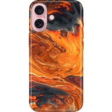 iPhone 16 Plus Kılıf Desenli Baskılı Tpu Rubber Kapak Lav
