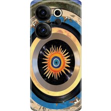 Adasena Tecno Camon 20 Premier 5g Kılıf Desenli Baskılı Tpu Rubber Kapak Nazar