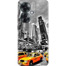 Adasena Oppo Reno 11F Kılıf Desenli Baskılı Tpu Rubber Kapak Newyork Aşkı