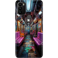 General Mobile Gm 21 Pro Kılıf Desenli Baskılı Tpu Rubber Kapak Metro