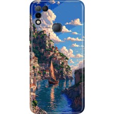 Senada Infinix Hot 10 Play Kılıf Desenli Baskılı Tpu Rubber Kapak Amalfi