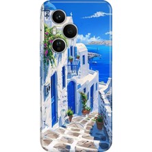 Adasena Honor 400 Pro Kılıf Desenli Baskılı Tpu Rubber Kapak Santorini Tatil