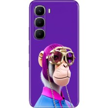Adasena Infinix Hot 60I Kılıf Desenli Baskılı Tpu Rubber Kapak Monkey