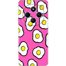 Adasena Xiaomi Redmi A4 5g Kılıf Desenli Baskılı Tpu Rubber Kapak Pink Eggs