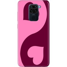 Adasena Xiaomi Redmi Note 9 Kılıf Desenli Baskılı Tpu Rubber Kapak Pinker Love