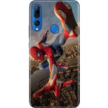 Adasena Huawei Y9 Prime 2019 Kılıf Desenli Baskılı Tpu Rubber Kapak Spiderrr