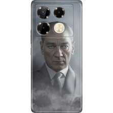 Senada Infinix Note 40 Pro 5g Kılıf Desenli Baskılı Tpu Rubber Kapak Atatürk 1938