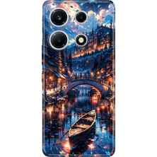 Adasena Infinix Note 30 Vip Kılıf Desenli Baskılı Tpu Rubber Kapak Venice Night