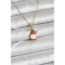 Callerrons Accessories Zincir Gold Renk Yılbaşı Teması Kadın Kolye - EBJ251201W38464