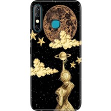 Infinix Hot 8 Kılıf Desenli Baskılı Tpu Rubber Kapak MARS9999
