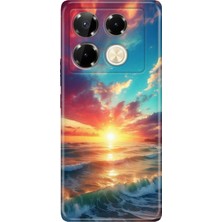 Adasena Infinix Note 40 Pro 5g Kılıf Desenli Baskılı Tpu Rubber Kapak Okyanus