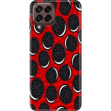 Adasena Samsung Galaxy A22 Kılıf Desenli Baskılı Tpu Rubber Kapak Kremalı