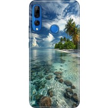 Huawei Y9 Prime 2019 Kılıf Desenli Baskılı Tpu Rubber Kapak Maldivler 50