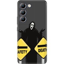 Adasena Vivo V30 Lite Kılıf Desenli Baskılı Tpu Rubber Kapak Safety