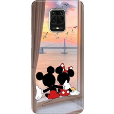 Adasena Xiaomi Redmi Note 9 Pro Kılıf Desenli Baskılı Tpu Rubber Kapak Sevimli Aşıklar