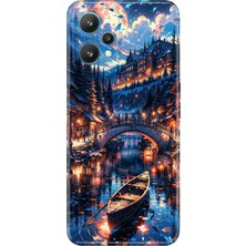Realme 9 Pro Kılıf Desenli Baskılı Tpu Rubber Kapak Venice Night